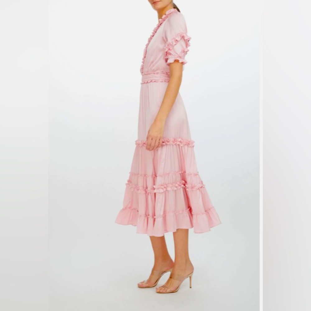 Generation Love Fleur Satin Maxi Dress in Pastel Pink